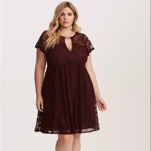 Mini Lace Trapeze Dress Torrid Size 2